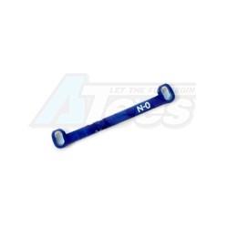 Kyosho Mini-Z MR-03 MR03 Aluminum Tie Rod narrow 0° (Blue) by KM Racing