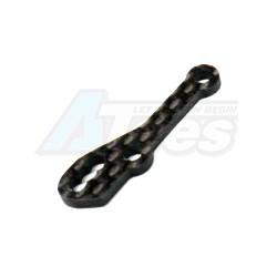 Mugen Seiki MRX5 MRX5 2.5mm Carbon Rear Lower Damper Stay by KM Racing