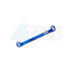 Kyosho Mini-Z MR-03 MR03 Aluminum Tie Rod wide 0° (Blue) by KM Racing