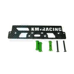 Axial AX10 Scorpion Graphite Optional Battery Servo Plate (GM) by KM Racing