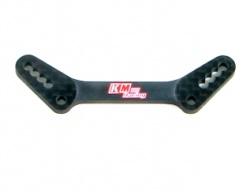 Kyosho V-One-RRR V-ONE RRR Front 3mm Graphite Shock Plate by KM Racing