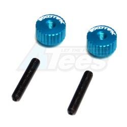 Miscellaneous All Aluminum Twist Nuts Light Blue by EXOTEK Racing