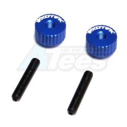 Miscellaneous All Aluminum Twist Nuts Blue by EXOTEK Racing