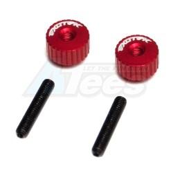 Miscellaneous All Aluminum Twist Nuts Red by EXOTEK Racing