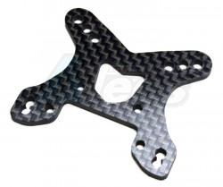Team Losi Mini 8IGHT MINI 8IGHT Carbon Shock Tower- Front by EXOTEK Racing