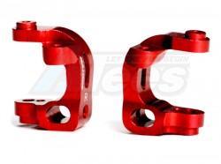 Kyosho ULTIMA RB6 C Hub Set 7075 Red by EXOTEK Racing