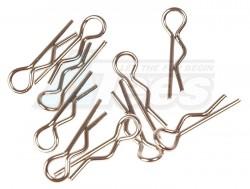 Miscellaneous All Xceed (#103100) Small Body Clip 1/10 - Silver (10) by Xceed