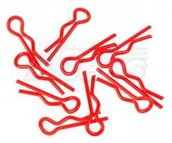 Miscellaneous All Xceed (#103104) Small Body Clip 1/10 - Fluorescent Red  (10) by Xceed