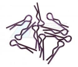Miscellaneous All Xceed (#103108) Small Body Clip 1/10 - Metallic Purple  (10) by Xceed