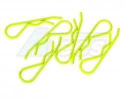 Miscellaneous All Xceed (#103118) Body Clip 1/8 - Fluorescent Yellow  (6) by Xceed