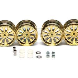Miscellaneous All 1/14 GOLD MAG WHEEL SET (F&R) by Tamiya