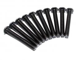 Miscellaneous All Button Head M5X40MM 3.0MM Hex Socket Screws Bolts (10) Black by Boom Racing