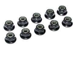 Miscellaneous All M4 Serrated Aluminum Lock Nut (10) Black by Boom Racing