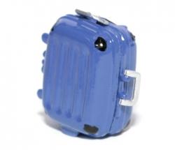 Miscellaneous All RC Scale Accessorie - Aluminum Colored Luggage Mini Size - Blue by Boom Racing