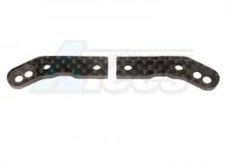 KM Racing K8 2.5mm Carbon Front Lower Damper Mount L&R by KM Racing