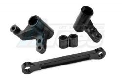 HPI Bullet MT 3.0 Aluminum Steering Bellcrank Set w/CSBB (4) Black by TopCad