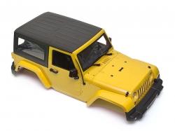 Miscellaneous All Wrangler Body For 1/10 RC Crawler Hard Top Yellow by Team Raffee Co.