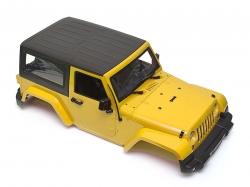 Miscellaneous All Wrangler Body For 1/10 RC Crawler Hard Top Yellow by Team Raffee Co.