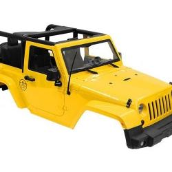 Miscellaneous All Wrangler Hard RC Body For 1/10 RC Crawler Convertible Yellow by Team Raffee Co.