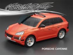 Miscellaneous All Porsche Cayenne Finished Lexan Body Shell RTR 190mm Orange by Matrixline RC