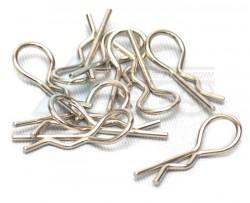 Miscellaneous All Heavy Duty Bent Body Clips (10) Silver by Speedmind