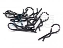 Miscellaneous All Heavy Duty Bent Body Clips (10) S-Black by Speedmind