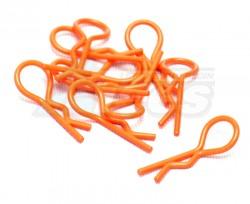 Miscellaneous All Heavy Duty Bent Body Clips (10) F-Orange by Speedmind