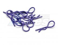Miscellaneous All Heavy Duty Bent Body Clips (10) S-Purple by Speedmind
