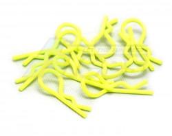 Miscellaneous All Heavy Duty Bent Body Clips (10) F-Yellow by Speedmind