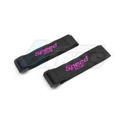 Miscellaneous All Color Logo Battery Straps Purple by Speedmind