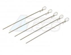 Miscellaneous All Heavy Duty Bent Long Body Clips (5) Silver by Speedmind