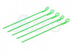 Miscellaneous All Heavy Duty Bent Long Body Clips (5) F-Green by Speedmind
