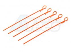 Miscellaneous All Heavu Duty Bent Long Body Clips (5) F-Orange by Speedmind