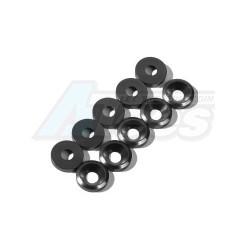 Miscellaneous All 3MM Countersink Screw Flat Washer Black (10) by Speedmind