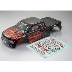 Miscellaneous All 1/10 Electric Monster Truck Finished Body Shell Rubik Flame Pattern (Printed) by Killerbody