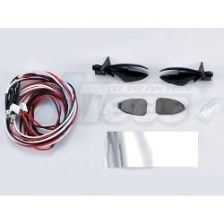 Miscellaneous All Wing Mirror W/Led Unit Set For 1/10 Rc Touring Car by Killerbody