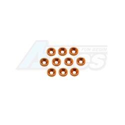 Miscellaneous All Aluminum M3 Countersink Washer-Orange (10) by Arrowmax