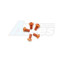 Miscellaneous All Aluminum Screw allen roundhead M3x6 Orange (7075) (5)  by Arrowmax