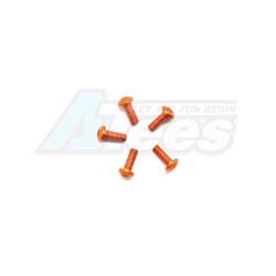 Miscellaneous All Aluminum Screw allen roundhead M3x8 Orange (7075) (5)  by Arrowmax