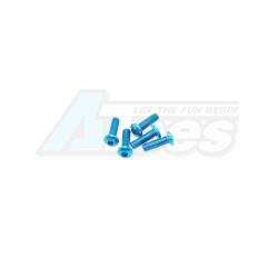 Miscellaneous All Aluminum Screw allen roundhead M3x10 Blue (7075) (5) by Arrowmax