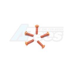Miscellaneous All Aluminum Screw allen roundhead M3x10 Orange (7075) (5) by Arrowmax