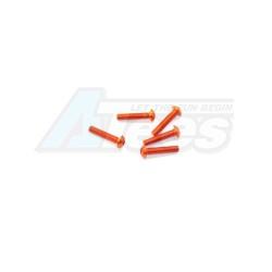 Miscellaneous All Aluminum Screw allen roundhead M3x14 Orange (7075) (5) by Arrowmax