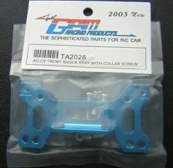 Tamiya TA02 Aluminum Front Shock Tower W/ Collar & Screws Blue by GPM Racing