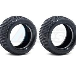 Miscellaneous All SQUARE ARMOR Rear Silver (Ultra Soft) 1:10 Buggy Tires/Inserts 2pcs by Sweep Racing
