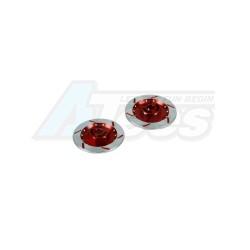 Miscellaneous All Realistic Rear Brake Disk For 3RAC-AD12/V2 - Red by 3Racing