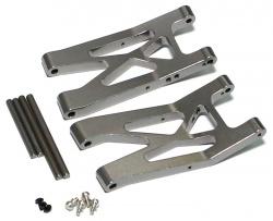 Team Associated RC10B5 Aluminum Rear Arm Gun Metal by Boom Racing