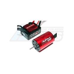 Miscellaneous All QuicRun Brushless System WP-16BL30 ESC+ 2435-4500KV Motor Combo For 1/16 & 1/18 RC Red by Hobbywing
