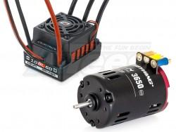 Miscellaneous All QuicRun 17.5T 2170KV 10BL60 Sensored ESC + 3650SD BLACK G2 Motor Combo by Hobbywing