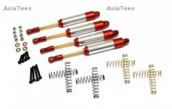 Gmade R1 Aluminium Internal Shock Set 120mm (4) Red [Recon G6 Official Shocks] by Boom Racing