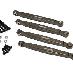 Gmade R1 Aluminium Upper Linkage (4) Gun Metal by Boom Racing